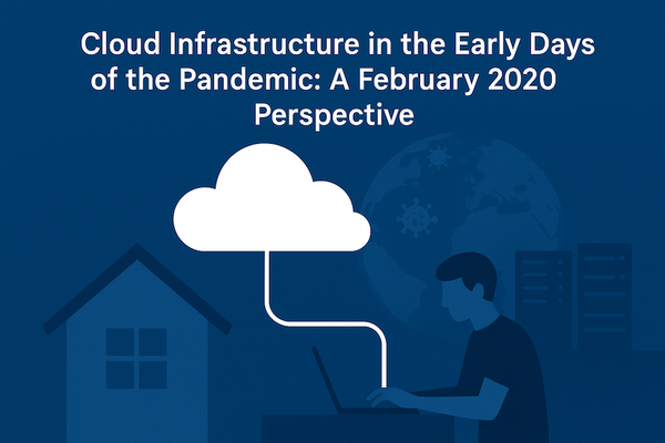 Cloud Infrastructure in the Early Days of the Pandemic: A February 2020 Perspective